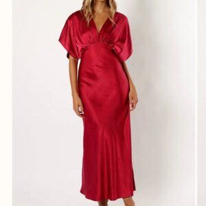Petal & Pup Ricki Maxi Dress in Ruby Wine